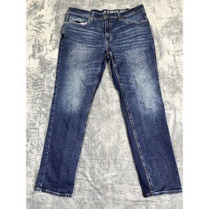 Devil-Dog Mens Straight Leg Lightweight Stretch Jeans Size 36x32 Medium Wash